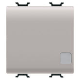 Corus Illuminated Double Pole Circuit Breaker 2 Module Matte/Satin Beige